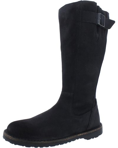 Birkenstock Melrose High Suede Footbed Knee-high Boots - Black