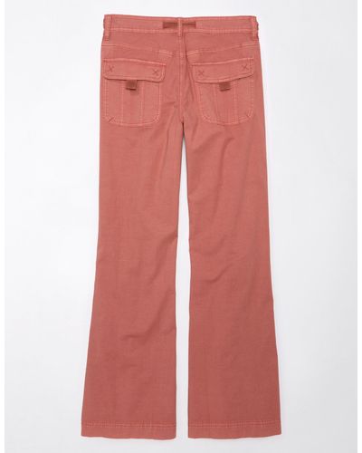 American Eagle Outfitters Ae Low-rise baggy Flare Pant - Red