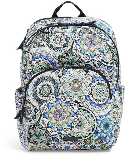 Vera Bradley Cotton Essential Large Backpack - Metallic