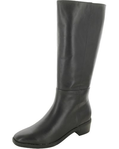 Easy Spirit Loretta Leather Casual Knee-high Boots - Gray