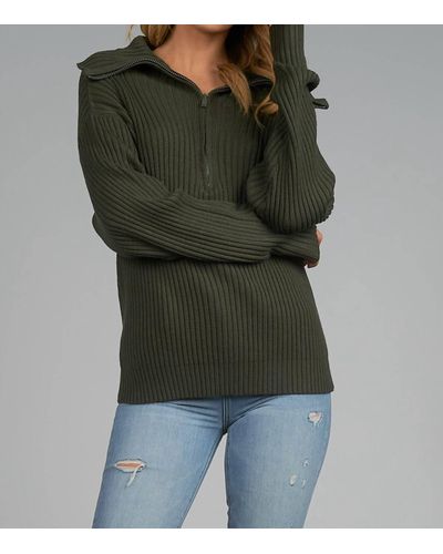 Elan F22 Sweater Zipper - Green