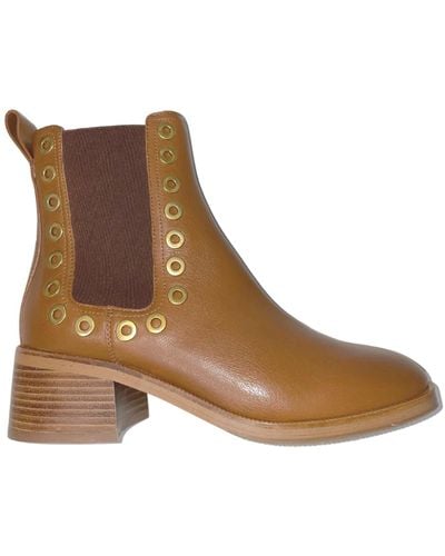 See By Chloé Lexy Studded Bootie - Brown