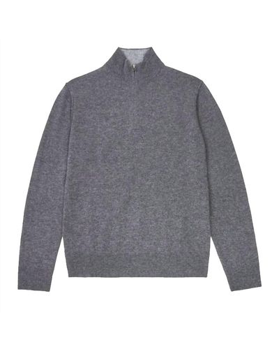 Hartford Cashmere Trucker Sweater - Gray