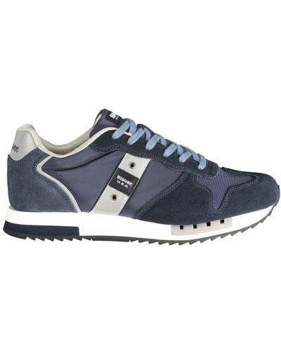 Blauer Polyester Sneaker - Blue
