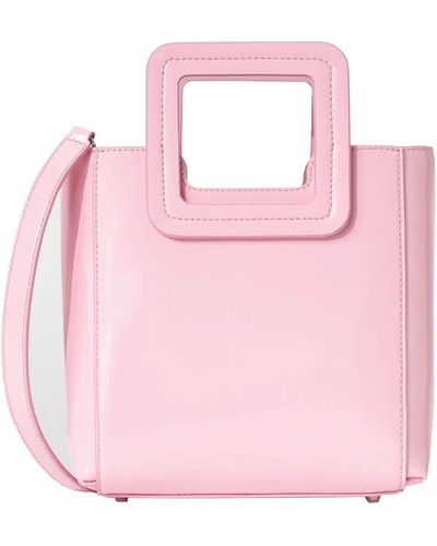 STAUD Shirley Mini Leather Top-handle Cherry Blossom Bag - Pink