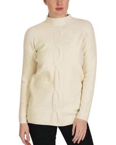 Love Token Mock Neck Sweater - Natural