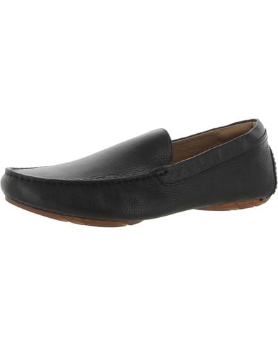 Gentle Souls Nyle Leather Driving Loafers - Black