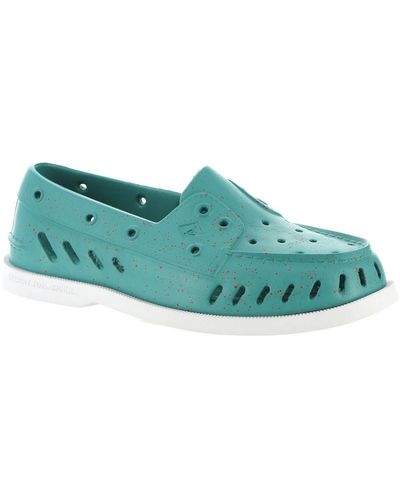 Sperry Top-Sider Float Slip On Round Toe Boat Shoes - Green