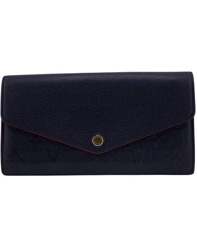Louis Vuitton Portefeuille Sarah Leather Wallet (pre-owned) - Blue