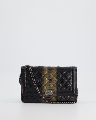 Chanel And Gold Wallet On Chain Bag - Black