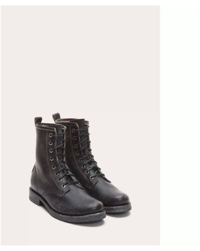Frye Veronica Combat Boots - Black