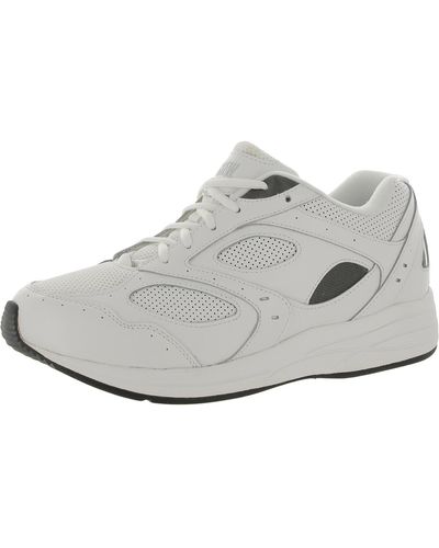 Drew Flare Leather Lifestyle Running Shoes - Gray