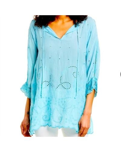 Johnny Was Natalie Tunic - Blue