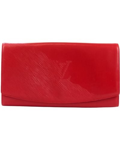 Louis Vuitton Opéra Leather Clutch Bag (pre-owned) - Red