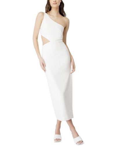 Bardot Scuba Tea-length Sheath Dress - White