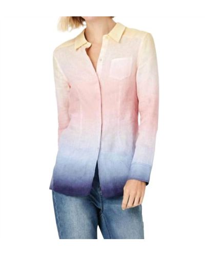 ecru Blanchett Linen Shirt - Multicolor