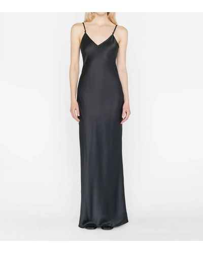 FRAME V-neck Cami Dress - Black