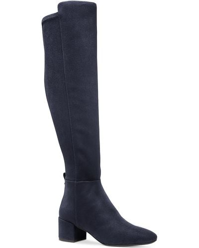 MICHAEL Michael Kors Faux Suede Tall Over-the-knee Boots - Blue