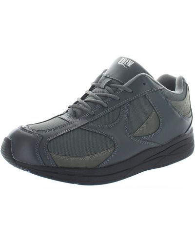 Drew Surge Leather Sneakers Walking Shoes - Gray