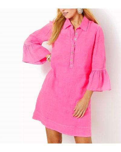 Lilly Pulitzer Jazmyn Linen Tunic Dress - Pink