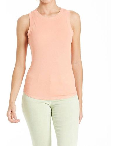 Another Love: Cleo Ribbed Crew Neck Tank, Dusty Blue