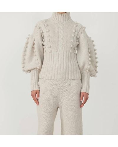 Joslin Studio Eva Wool Knit Sweater - Natural