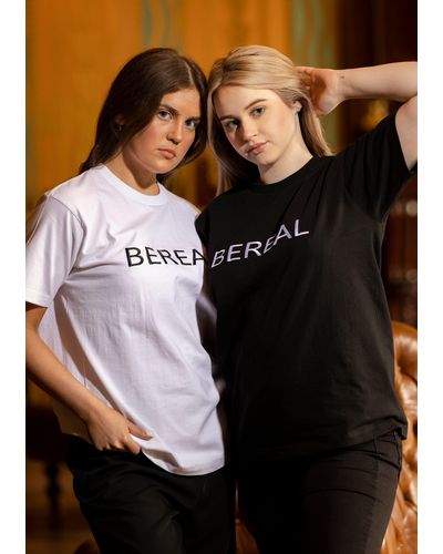 BeReal Blanc Logo T Shirt - White