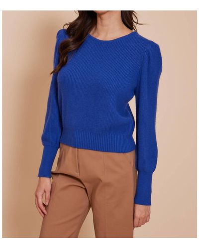 Lucy Paris Kyla Tie Sweater - Blue