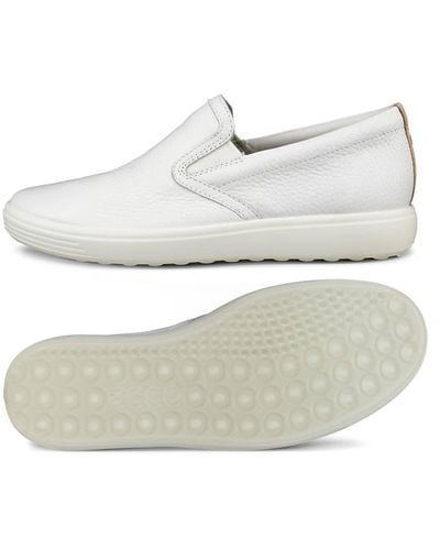 Ecco Soft 7 Casual Slip On Sneaker - White