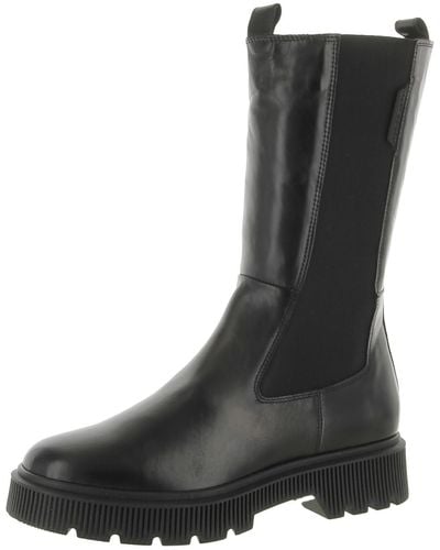 Kurt Geiger Leather Chelsea Mid-calf Boots - Black