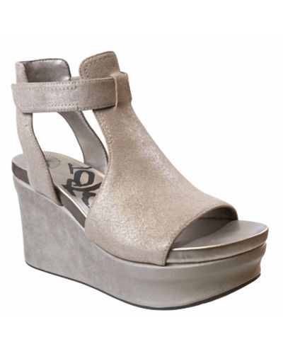 Otbt Mojo Wedge Sandal - Gray