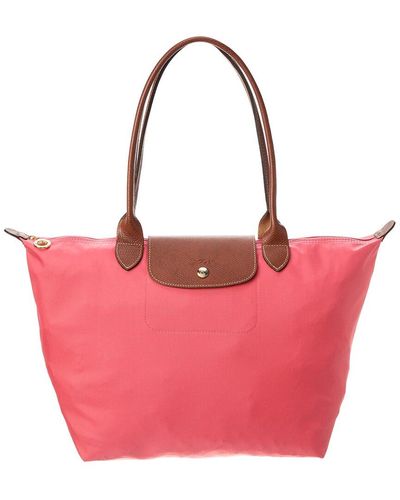Longchamp le pliage Small Pink Bouquet Bag With Strap NIB $275.00