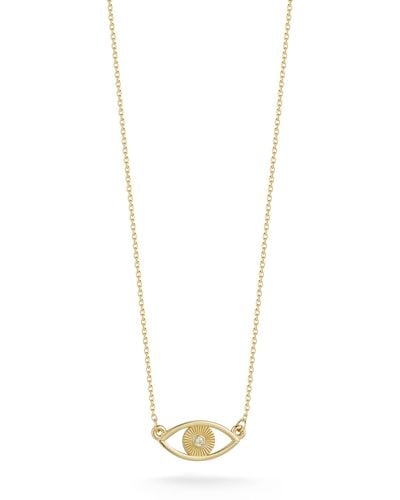 Ember Fine Jewelry & Diamond Evil Eye Necklace - White