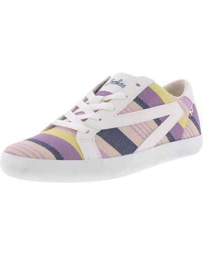 Zodiac Faye Terry Cloth Flat Casual And Fashion Sneakers - White