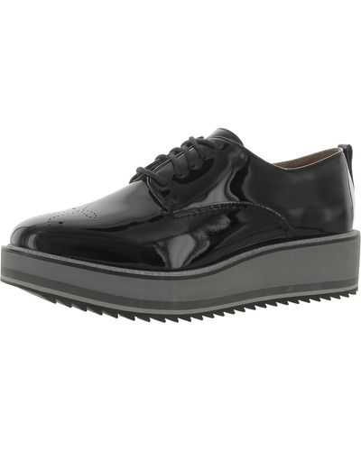 Johnston & Murphy Pointed Toe Lace Up Casual Shoes - Black