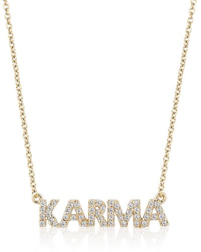 Ariana Rabbani Diamond Karma Necklace - Metallic