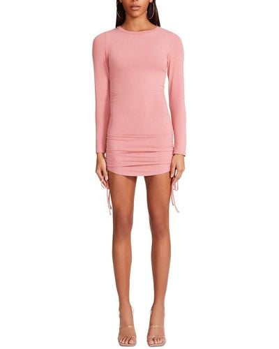 BB Dakota Ribbed Short Mini Dress - Pink