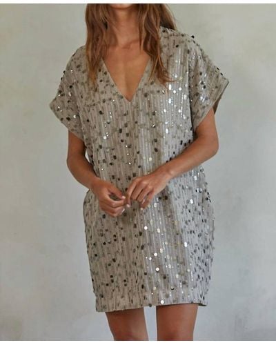 By Together Disco The Night Away Dress - Gray