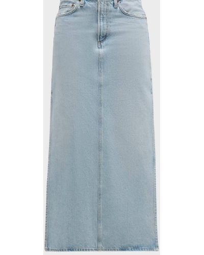 Agolde Astrid Slice Skirt - Blue