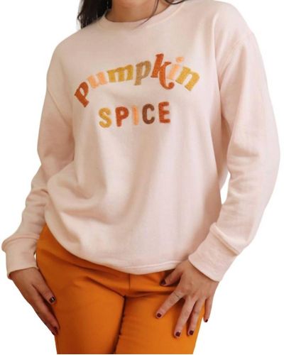 Shiraleah Pumpkin Spice Sweatshirt - Pink