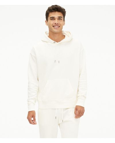 Aéropostale Logo Relaxed Pullover Hoodie - White