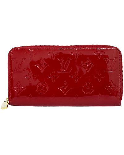Louis Vuitton Zippy Wallet Patent Leather Wallet (pre-owned) - Red