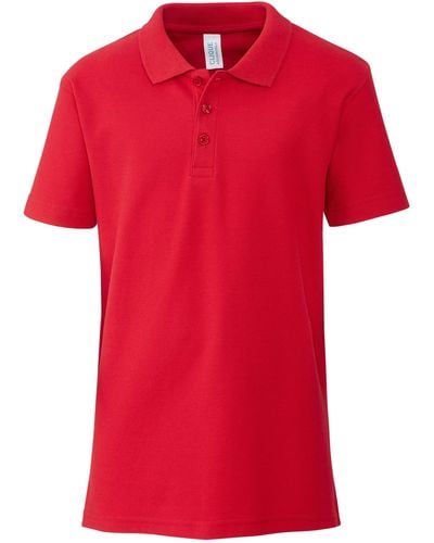 Clique Addison Youth Polo - Red