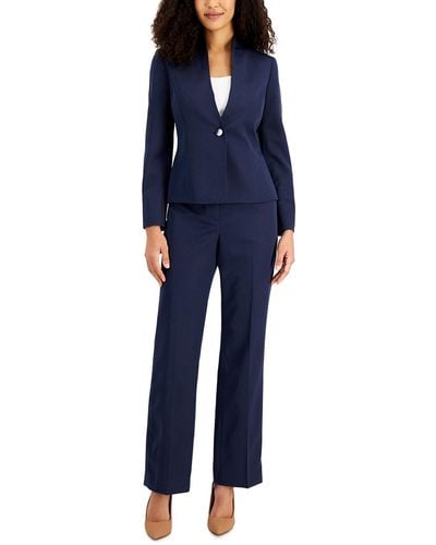 Le Suit 2pc Professional Pant Suit - Blue