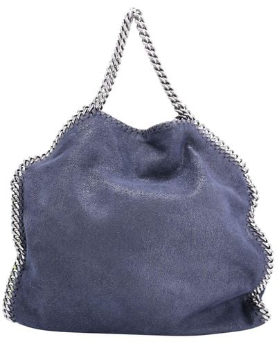 Stella McCartney Falabella Fold Over Tote Bag - Blue