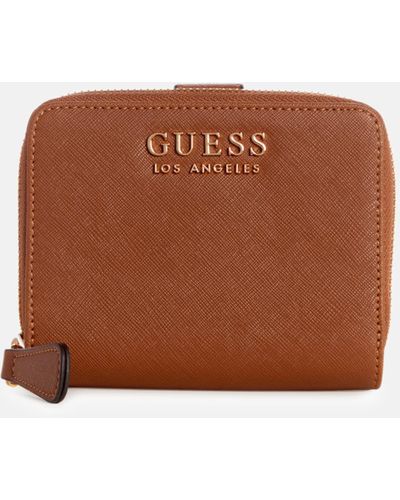 Guess Factory Lindfield Folded Zip Wallet - Brown