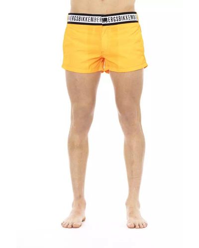 Bikkembergs Polyamide Swimwear - Yellow
