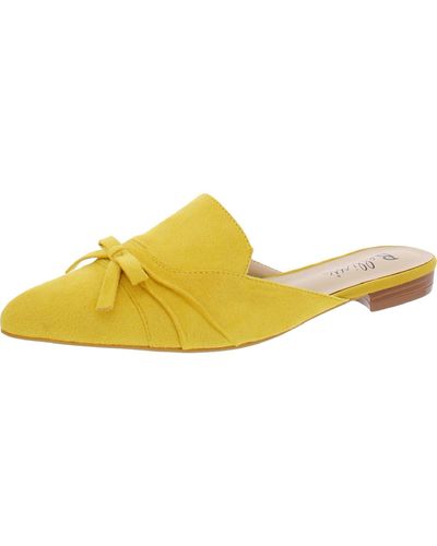 Bellini Flick Mule Slip On Dress Mules - Yellow
