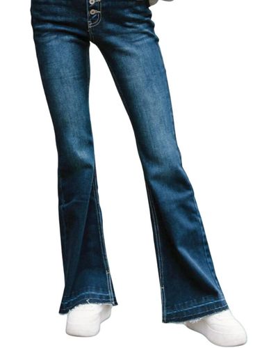 Kancan Marshall Flare Jeans - Blue