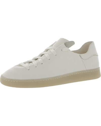 Sam Edelman Jaxon Leather Fashion Casual And Fashion Sneakers - White